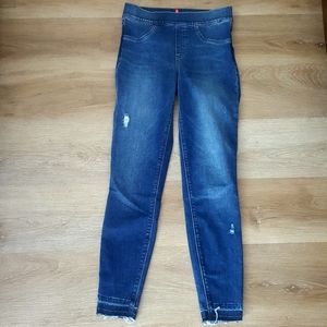 Spanx distressed skinny jeans jeggings shaping SM